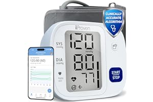 IPROVÈN iProven Blood Pressure Monitor Bluetooth for Home Use - Upper Arm with App Integration, Easy-to-Use One-Touch Operation, and Large Display for Convenient Monitoring.