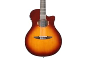 Yamaha NTX1 BS Cutaway Acoustic-Electric Nylon-String Classical Guitar, Brown Sunburst