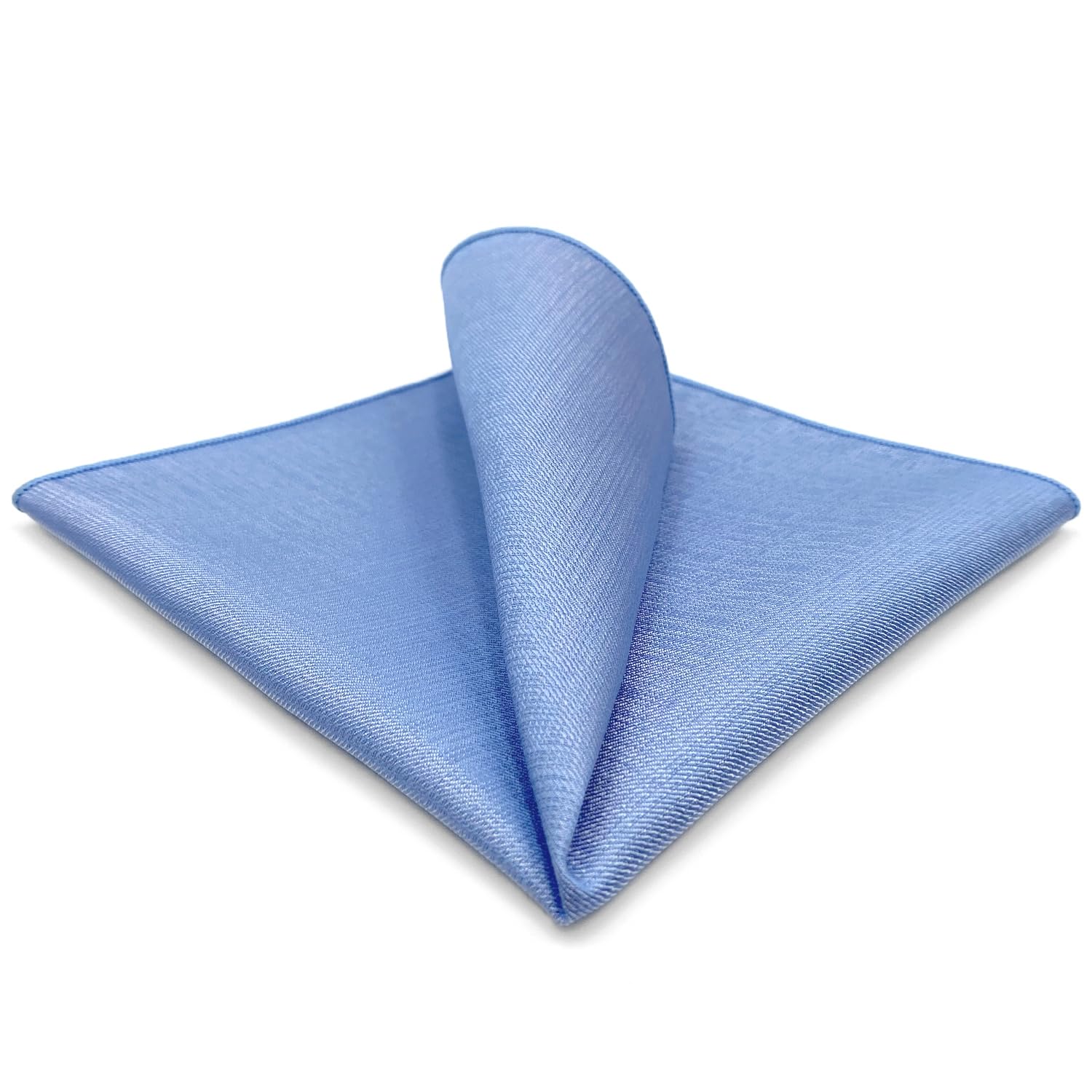 Shlax&Wing Solid Light Blue Azure Pocket Squares For Men Business WeddingL12.6 inx12.6 in Matching Pocket Square Only
