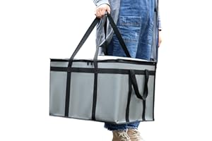 musbus insulated catering bag 22x14x13 Very heat XXXL Insulated Food Delivery Bag Cooler Bags Keep Food Warm Catering Therma for doordash cooler bags therma shopper accessories hot Gray Pizza