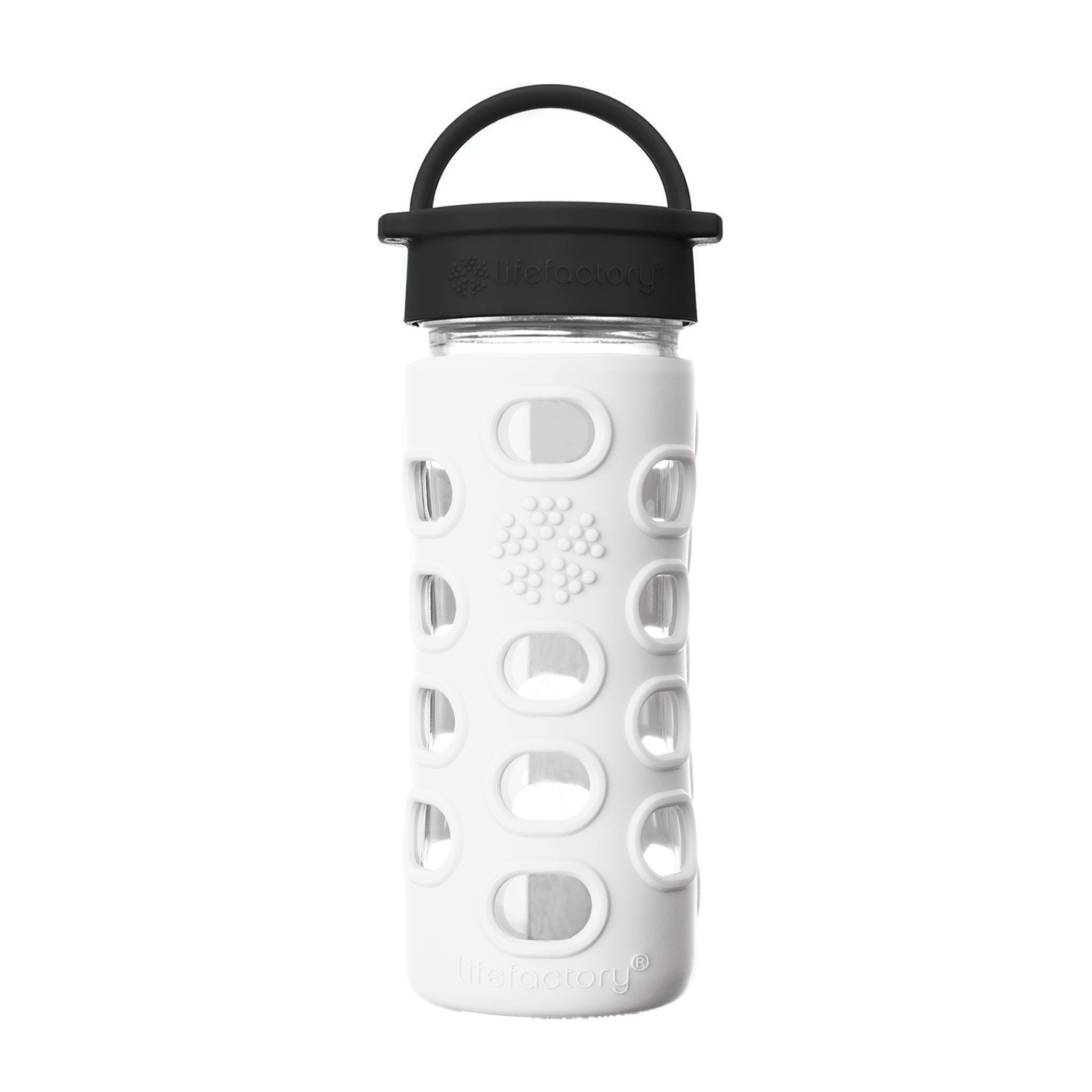 Lifefactory Glass Hydration Bottle Arctic White 350 ml — image 1