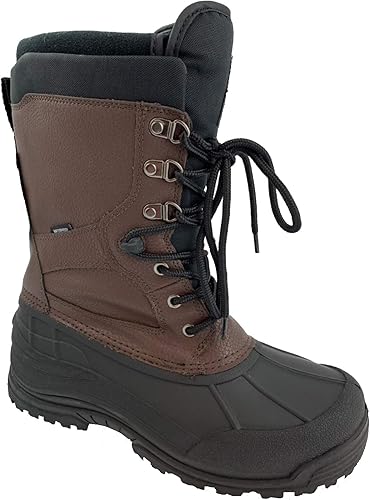 labo leather waterproof winter duck snow boots