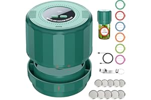 UNERVER M11 Mason Jar Vacuum Sealer - Electric Mason Jar Vacuum Sealer Kit with Wide and Regular Mouth Mason Lids, Jar Vacuum Sealer for Canning Jars, Vacuum Sealing Machine for Food Storage