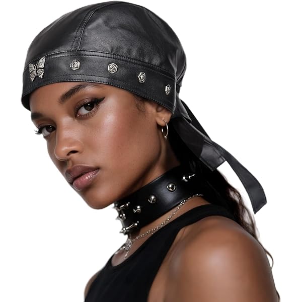 Amazon.com: crazy hunter Leather Bandana Biker Doo Do Rag Headwrap