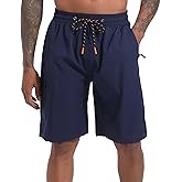 Men's Swim Trunks Quick Dry Board Shorts with Zipper Pockets Beach Shorts Bathing Suits for Men - No Mesh Liner