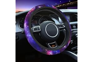 KUOAICY Space Galaxy Steering Wheel Cover Non Slip Neoprene Steering Wheel Protector Cover Universal 15 Inch for Men Women Car Truck
