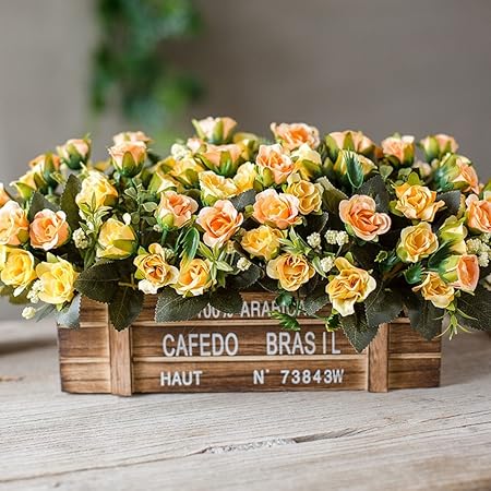 Flinfeays Fiori Artificiali Creativo Recinzione In Legno