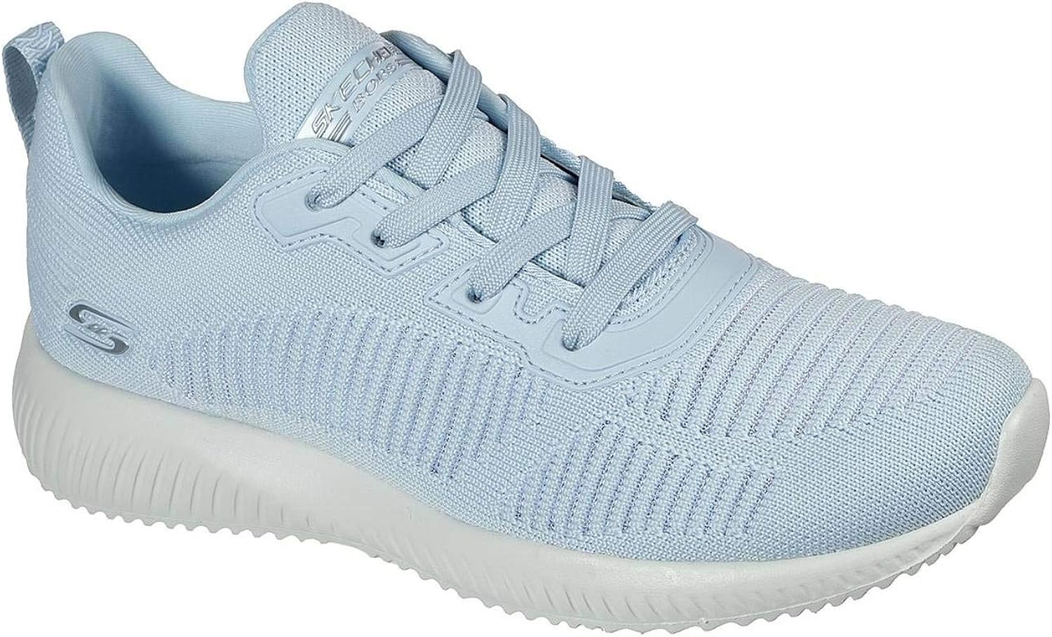 skechers bobs squad metallic embossed lace trainers