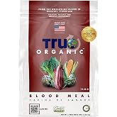 True Organic Blood Meal &ndash; High-Nitrogen Organic Fertilizer for Rapid Vegetative Growth &ndash; 3lb Bag Covers 104 Sq. Ft.