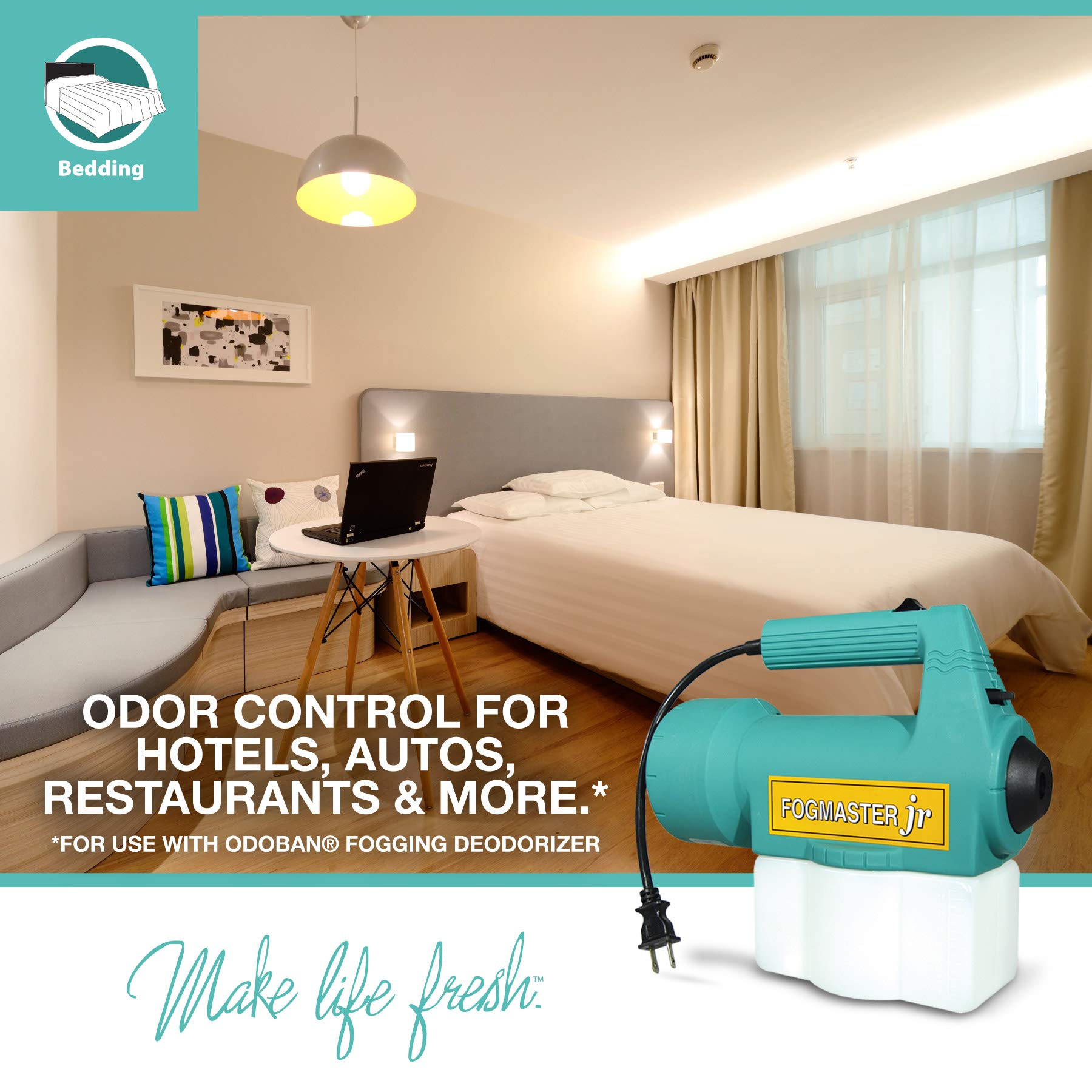 OdoBan Fogmaster Jr. Electric Handheld Fogger for Odor Control and