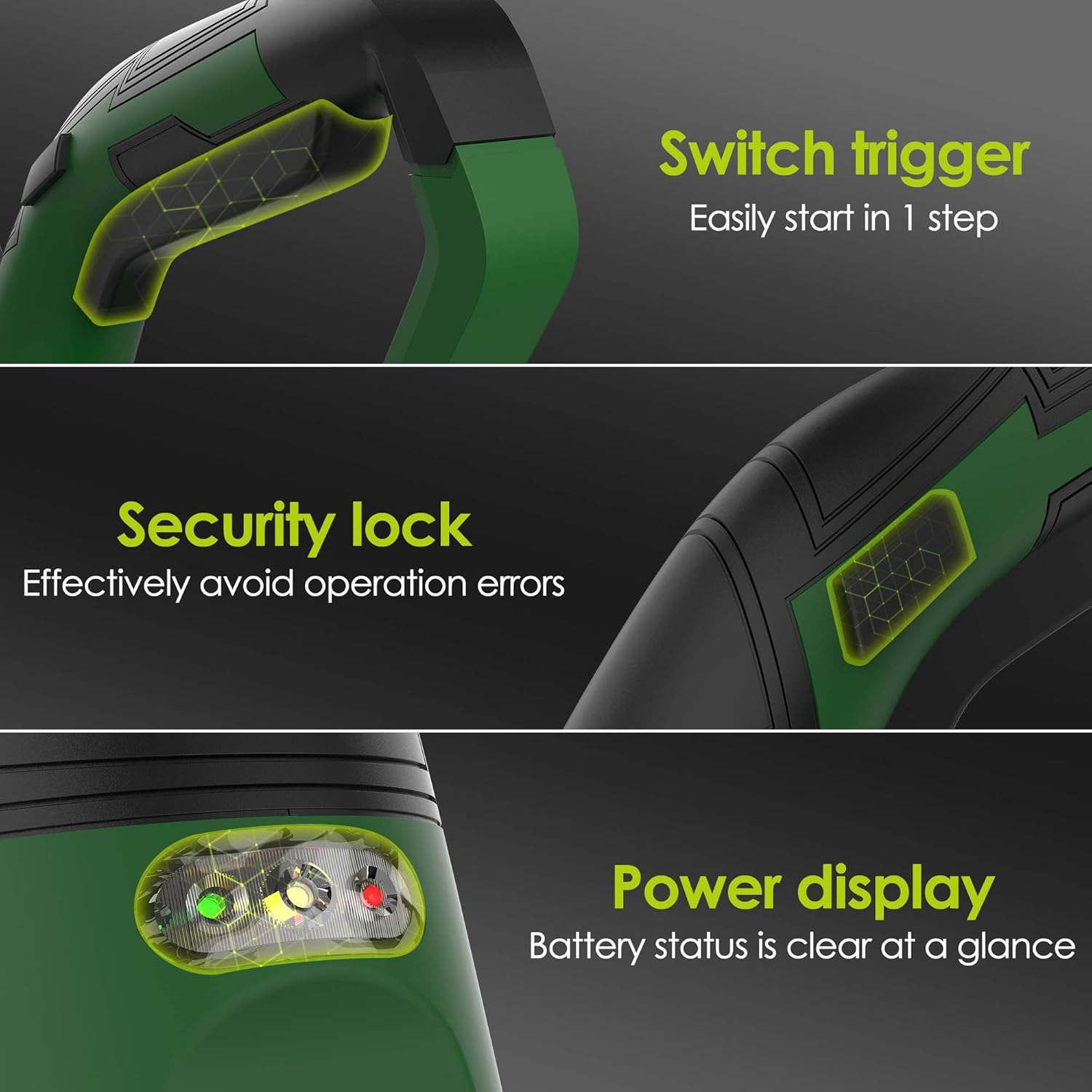 Cordless String Trimmer - Weed Trimmer/Eater Battery Powered, 18V Grass Trimmer with Battery & Charger, Electric Lawn Trimmer for Weed-Wacking, Ideal for Weed-Eating (3.0Ah Battery&Charger Included) : Garden & Outdoor