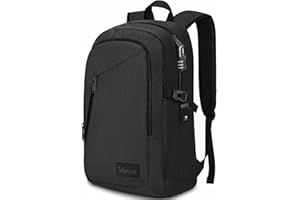 Mancro Anti Theft Laptop Backpack with USB Charging Port Fits 15.6 Inch Laptop for MacBook Slim Backpack for Men & Women Busi