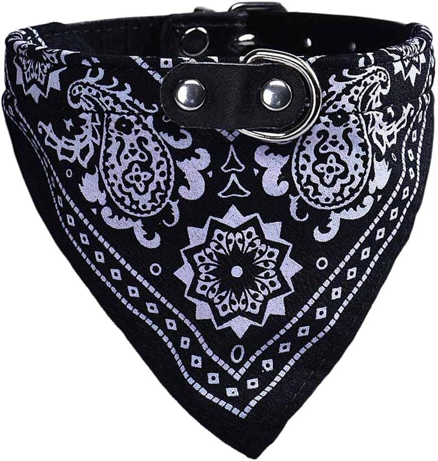Chanhan Adjustable Strap Bandana,Pet Personalised Cotton Blend Dog Bandana Collar for Dogs, Medium