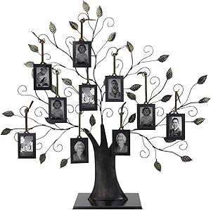 Large Family Tree with 10 Hanging Photo Frames by Maypes