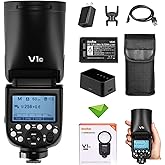 Godox V1 V1-C Flash for Canon Camera TTL Flash Speedlight 1/8000 HSS, 480 Full Power Flashes, 1.5s Recycle Time, 76Ws 2600mAh