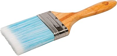 Silverline 75mm 3 inch Synthetic Paint Brush Blue White Wooden Handle