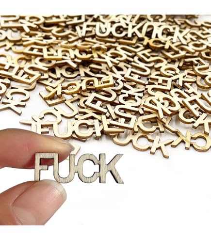 Amazon.com: Wooden Fucks 200PCS, Bag of Fuck to Give DIY Jar of