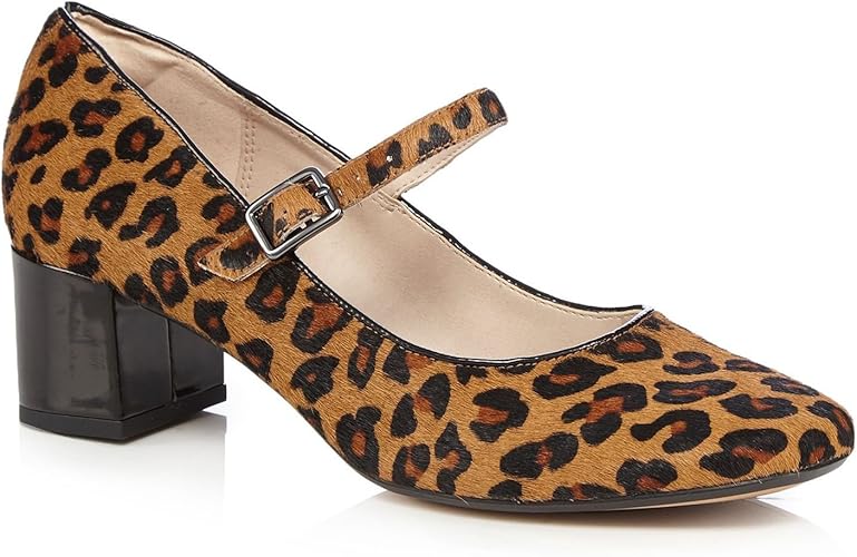 mary jane leopard print shoes