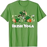 Irish Yoga Funny St. Patrick's Day Leprechaun Matching T-Shirt