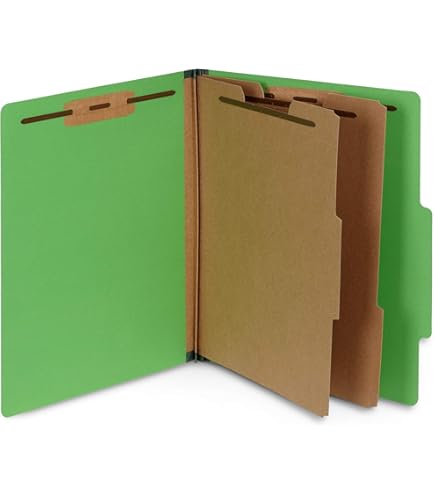Amazon.com : Blue Summit Supplies Green Classification Folders, 3