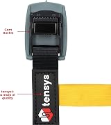TENSYS 6 Pack 25mm Cambuckle Tensioner Straps 3m Black Reflective Stripe view 3
