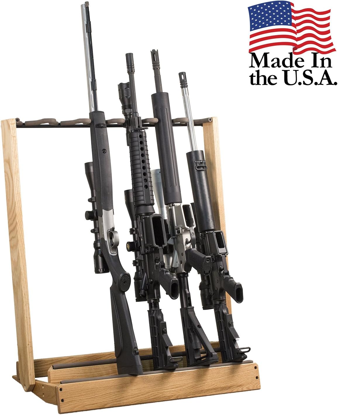 Hardwood Folding Gun Rack or Bow Holder: Sports & Outdoors