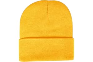 SHUIMUHUABEN Beanie for Men Women Hat Soft Winter Beanies Cuff Skull Caps Knit Hats