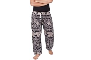 Banjamath® Mens Yoga Harem Lounge Boho Parachute Loose Baggy Pants
