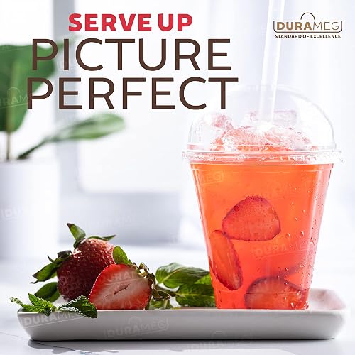Durameg [100 Count - 16 oz. Crystal Clear PET Plastic Disposable Cups with  [Dome Lids] in Kenya | Whizz Cups
