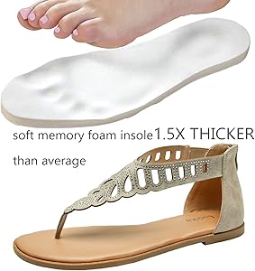 thong sandals for wide feet