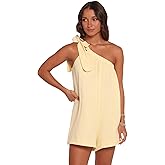Petal & Pup womens Miffy-one-shoulder-romper-yellow