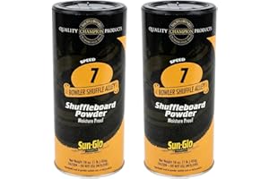 Twin Pack of Sun-Glo #7 Speed Shuffleboard Powder Wax