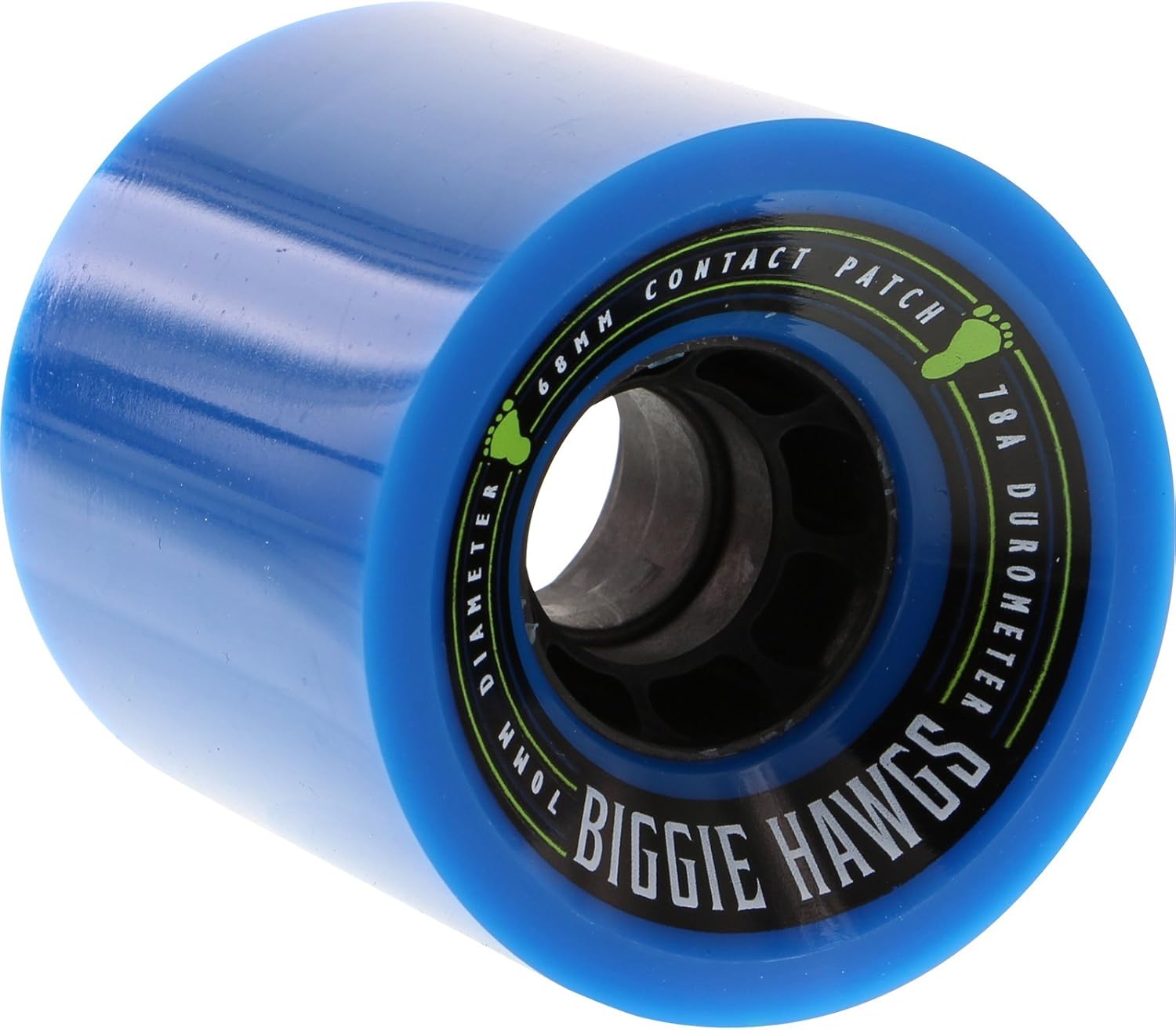 Hawgs Wheels Biggie Blue Skateboard Wheels 70mm 78a (Set of 4) by