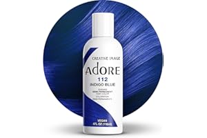 Adore Shining Semi Permanent Hair Colour, 112 Indigo Blue by Adore