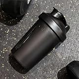 DDSHUN Shaker Bottle 400 ml Protein Powder Mixer with Mixball Black view 6