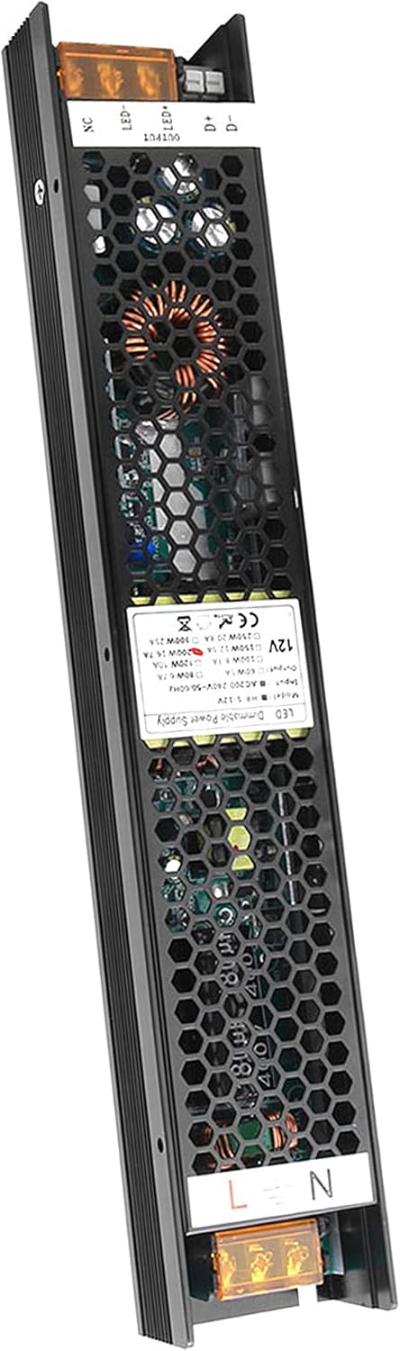 VARICART LED Driver 12V Dimmable 200W, 240V to 12V Transformer 16.6A, Constant Voltage Output Switching Power Supply