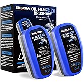SMILCHA New Upgrade 3.0 Automotive Oil Film Cleaning Brush for Car Windows - 3-Second Oil Dissolving, Refillable Liquid, Clear Vision Glass Cleaner, Car Windshield Cleaner for Cleaning Brush (2PCS)