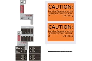 GUBETER Generator Interlock Kit Compatible with ITE, Siemens, Gould and murray150 or 200Amp Panel, 1 1/4 Inch Spacing Between Main Circuit Breaker and Generator Circuit Breaker, Electrical Interlock Kit