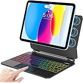 COO Keyboard Case for iPad 11th (A16, 2025) & 10th Gen 10.9" (2022)–Floating Cantilever Stand with Multi-Touch Trackpad–Backlit Magic Keyboards for iPad A16 Case with Keyboard 11th/10th Gen (Black)