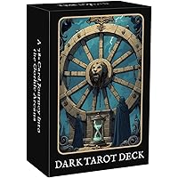 soulme Unique Dark Gothic Tarot Deck, Tarot Cards for Beginners, Dark Fantasy Style Deck, Witch Divination Tool, Fortune Tell