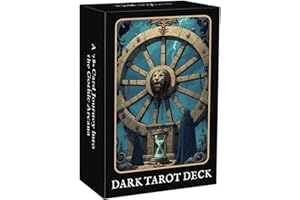 soulme Unique Dark Gothic Tarot Deck, Tarot Cards for Beginners, Dark Fantasy Style Deck, Witch Divination Tool, Fortune Telling Tarot Learning Decks