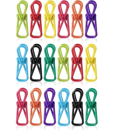 Chip Clips 60 Packs Utility 2 Inch - Metal Clip for Food Bag, PVC Coated Pins Heavy Duty with Waterproof Storage Bags, for Home Kitchen Camping, 10 Chip Clips 60 Packs Utility 2 Inch - Metal Clip for Food Bag, PVC Coated Pins Heavy Duty with Waterproof Storage Bags, for Home Kitchen Camping, 10