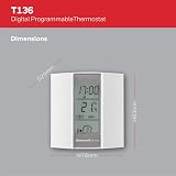 Honeywell Home T136C110AEU Thermostat Programmable Blanc view 5