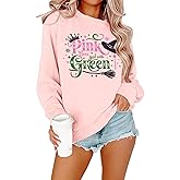 Witch Musical Movie Sweatshirt Women Pink Goes Good with Green Pullover Tops Musical Fan Long Sleeve Shirts Gifts