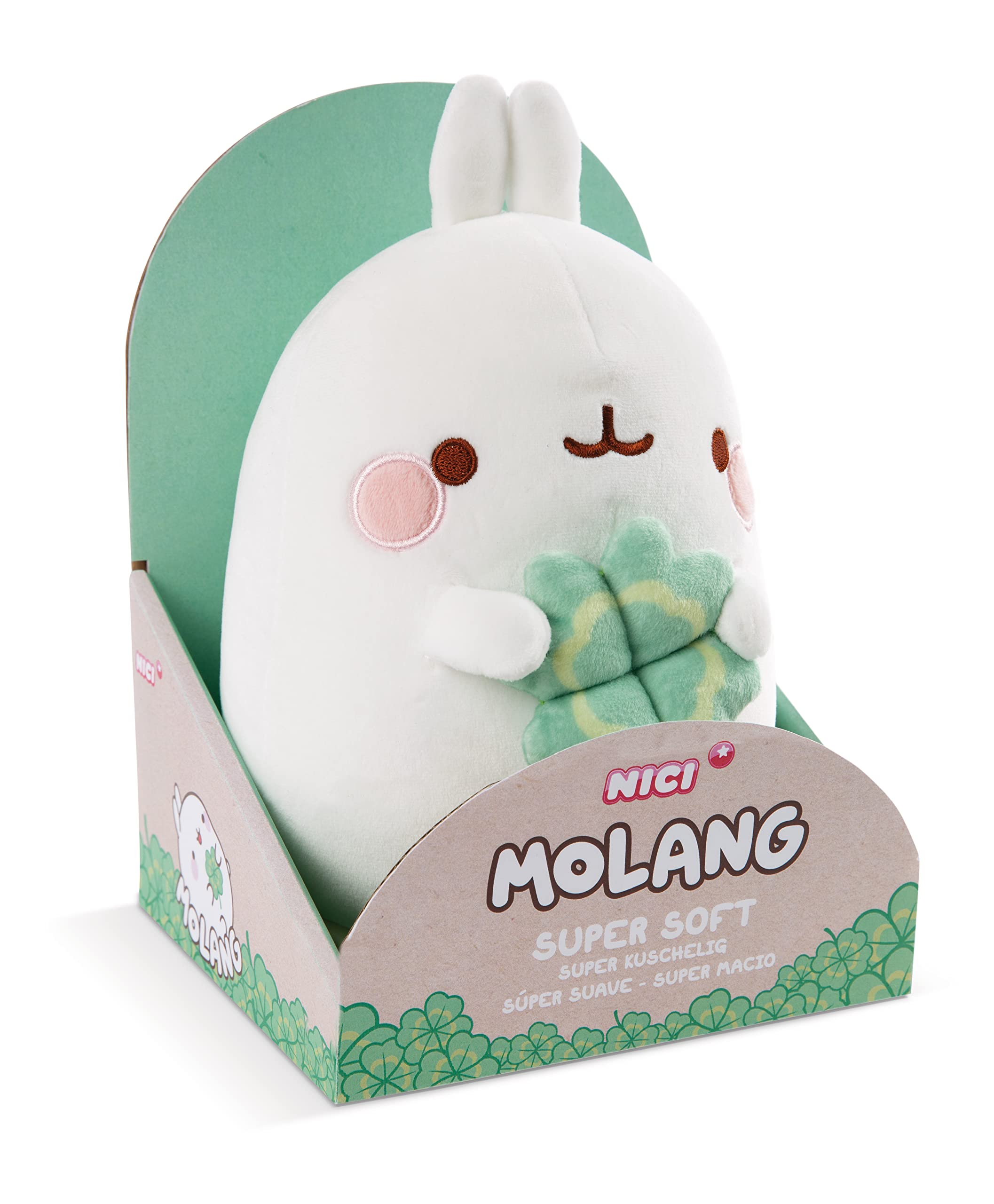 NICI 48874 Cloverleaf Gift Packaging, Soft Toy Molang 16cm — image 1