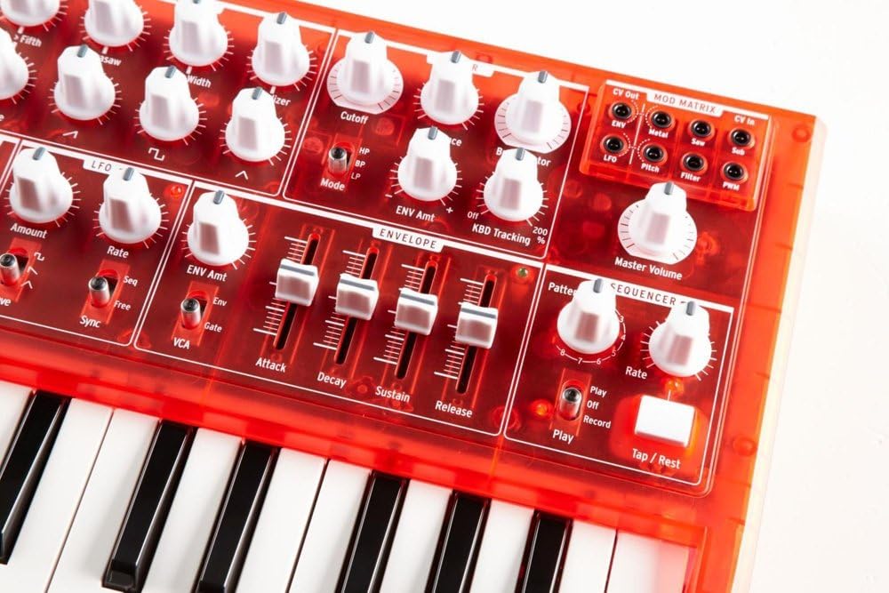 Arturia MicroBrute Analog Synthesizer RED Edition Red Tabletop