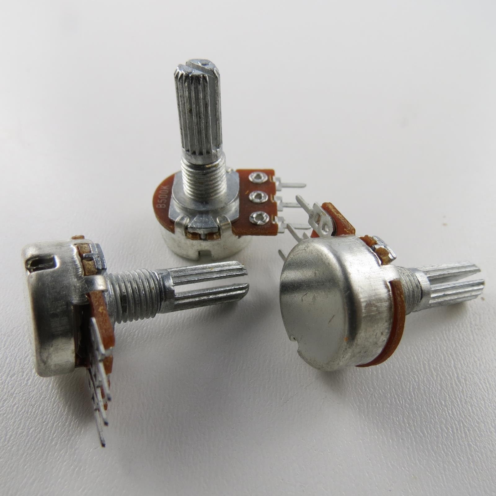 2 x Potentiometers Trimmers Rotary 1-TURN 500K Linear 6mm Rotational Resistance Resistor