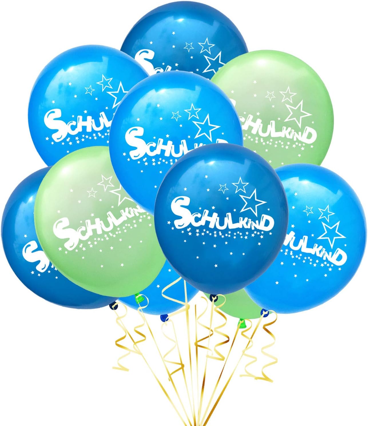 25 Stück Einschulung Ballons - Schulanfang Deko Ballons Mit Band Für Schulkind Party