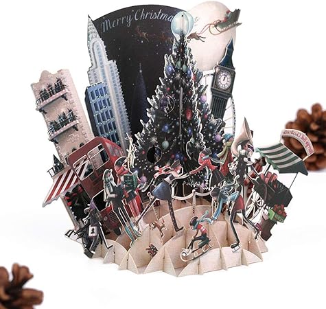 Cartoline Di Natale Religiosa Inscatolate Carta Di Addobbi Natalizi Augurali Cuciture A Mano Ben Stampati Biglietti Di Auguri 3d Stereo Amazon It Casa E Cucina