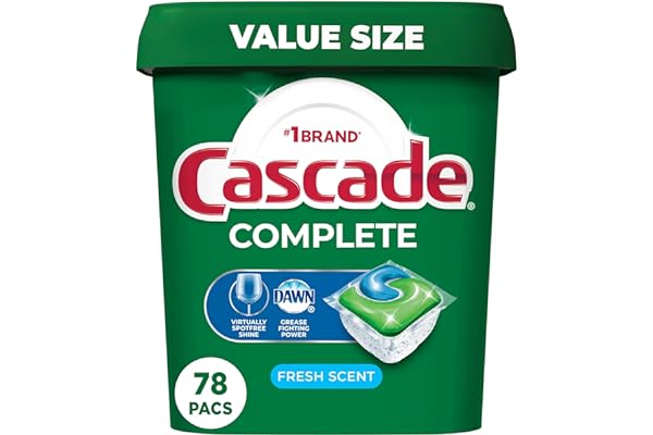 Cascade Complete Dishwasher Pods - Fresh Scent ActionPacs, 78 Count